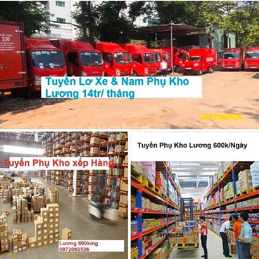 💥GẤP// tuyển LĐPT +> tai xế b2/c và phụ lơ xe, phụ kho siêu thị 1 GAP tuyen LDPT gt tai xe b2c va phu lo