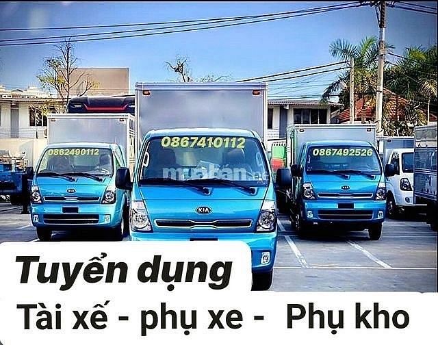 Dong Xoai tuyen dung tai xe phu xe phu kho
