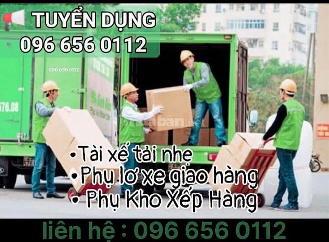 Tuyen nhan vien lai xe phu xe va boc
